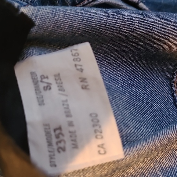 Vintage 80"s/90's long denim jean jacket Mom Style - Picture 7 of 8